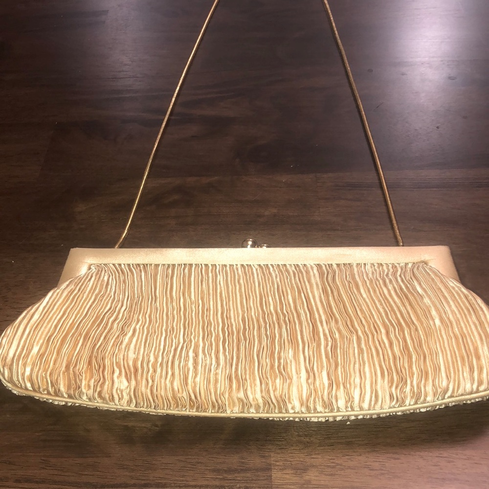 Small Aqua Gold Shouldero Bag